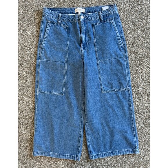 Anthropologie Current/Elliott The Forum High-Rise Wide-Leg Jeans Women's Sz 30 k - Picture 4 of 10
